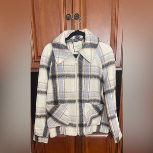 Bagatelle London Women’s Fleece Plaid Jacket